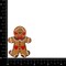 Gingerbread Man, Christmas Cookie, Embroidered, Iron on Patch
